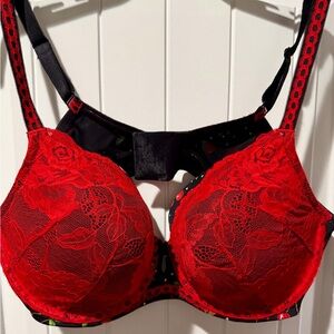 Cherries and Red Lace Perfect T-shirt Torrid Bra
